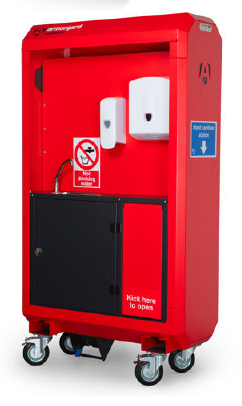 Multi-Purpose Mobile Solution for Both Sanitising & Cold-Water Hand Washing